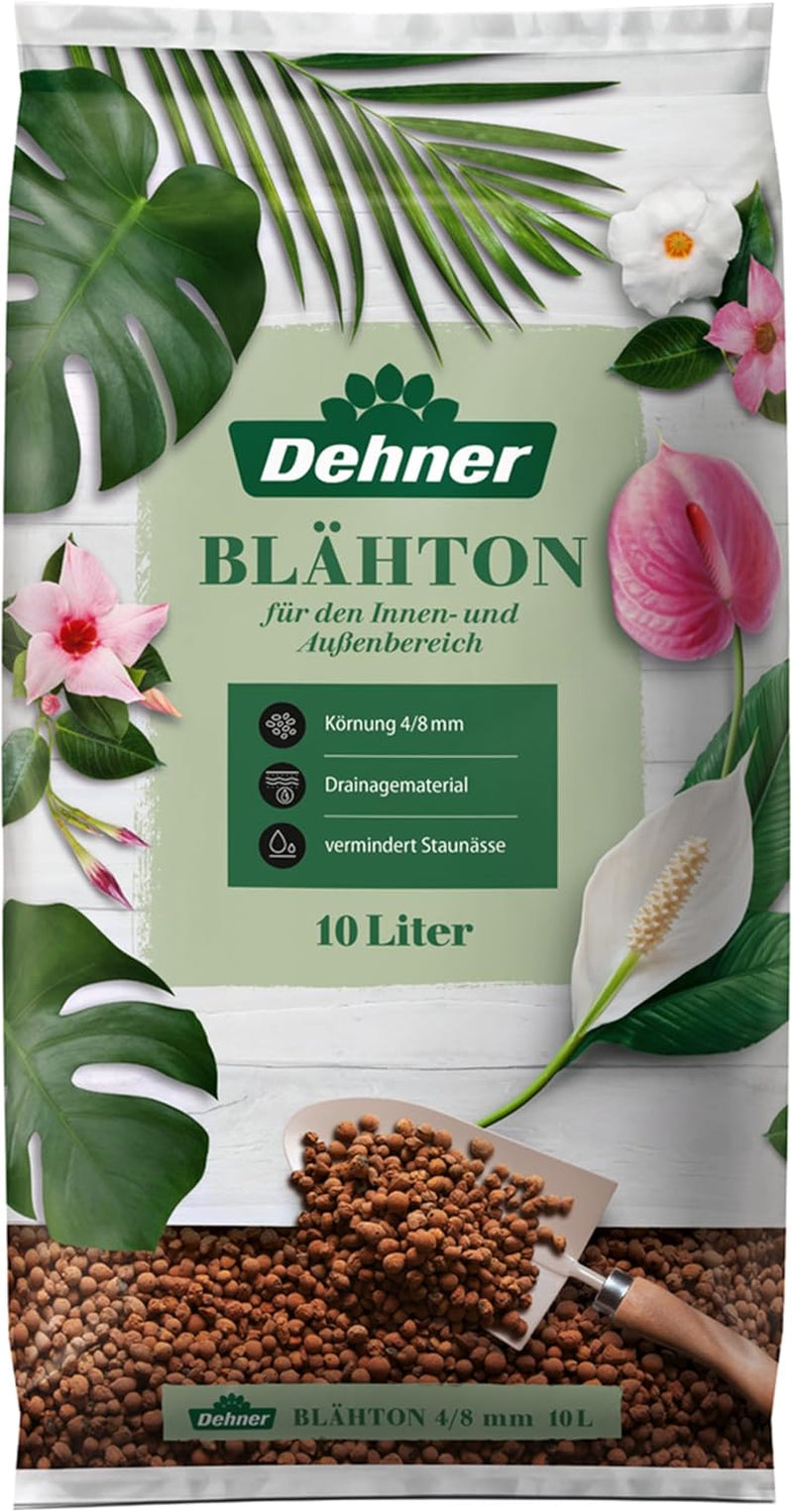 Argilă de plantare Dehner, 10 l, granulație 4/8 mm, mărime universală