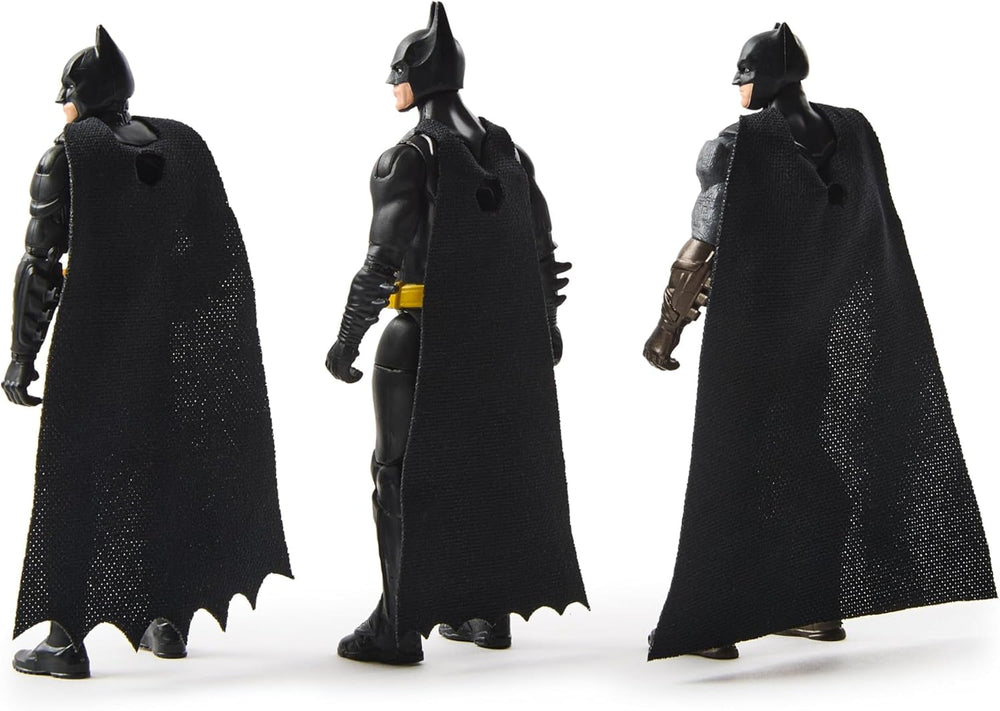Set Ultimate Batman cu 3 figurine Batman (10 cm) din filmele Batman Returns, The Dark Knight și Batman V. Superman. De la 3 ani Action figures Naty Shop