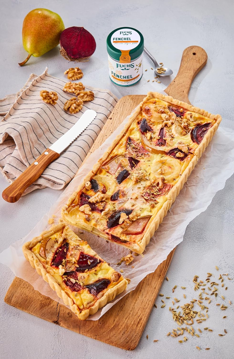 Fuchs Gewürze - Fenchel ganz - süß-würziges Aroma für Obstsalate, Oat-Meals oder Currys - natürliche Zutaten - 45 g in wiederverwendbarer, recyclebarer Dose