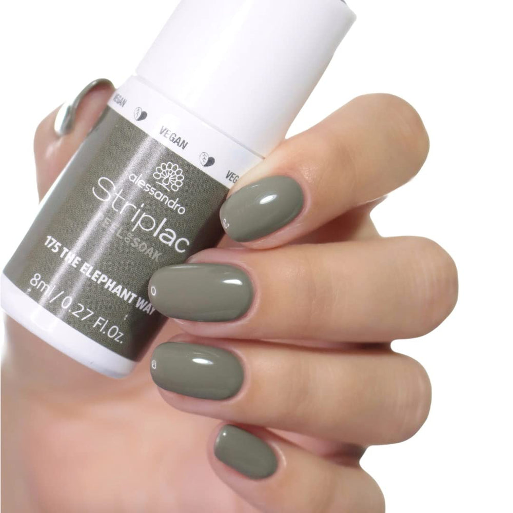 Oja UV alessandro Striplac The Elephant Way – Delicată și de lungă durată – Îndepărtare ușoară datorită tehnologiei de îndepărtare – Vegană și cruelty-free – 8 ml
