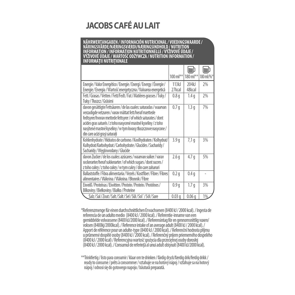 Tassimo Kapseln Jacobs Café au Lait, 5 x 16 Pads, 80 Kaffeekapseln