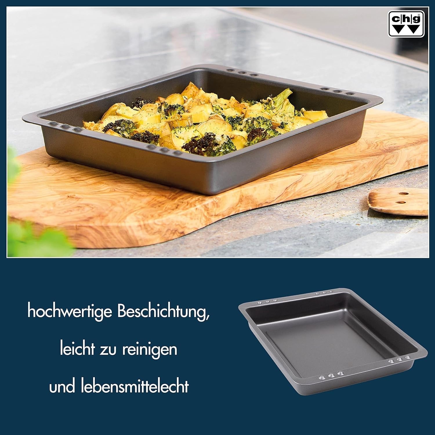 Chg Backform, ILAG Special 2-Schicht Antihaftbeschichtung, Sonstige, Jeweils Ca. 28,5 X 23 X 4 Cm, 9878-41, Jeweils Ca. 28,5 X 23,0 X 4,0 Cm Matrite si tavi pentru copt Naty Shop