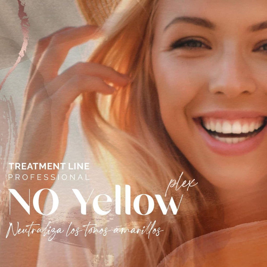 VEGAIROA - No Yellow Plex Mask - Mască neutralizantă pentru tonuri galbene și portocalii - Îngrijire hidratantă - Pigment violet - Produs profesional vegan de coafură - 1000 g Masca de par Naty Shop