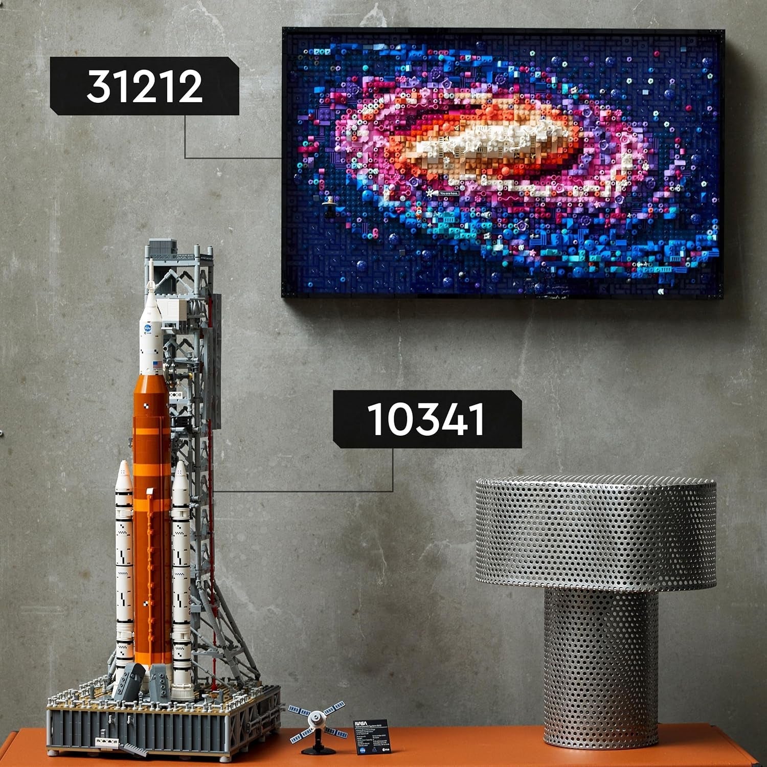 LEGO Icons NASA Artemis Startrampe, Geschenk, Dekoration fürs Wohnzimmer oder Büro, Bauset für Erwachsene, mit Orion-Raumkapsel und Startrampe, Sammlerstück 10341