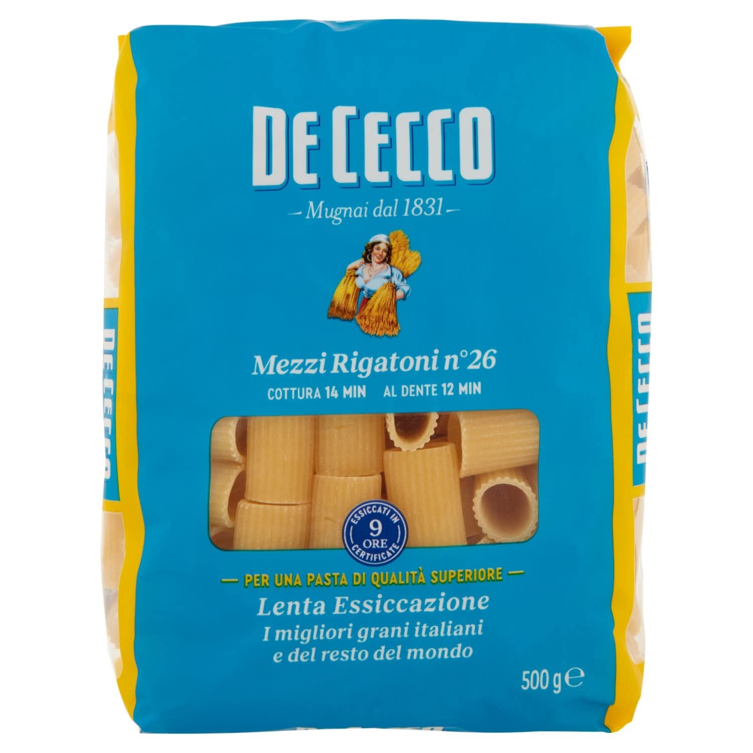 Paste Mezzi Rigatoni, pachet de 1 (1 x 500 g)