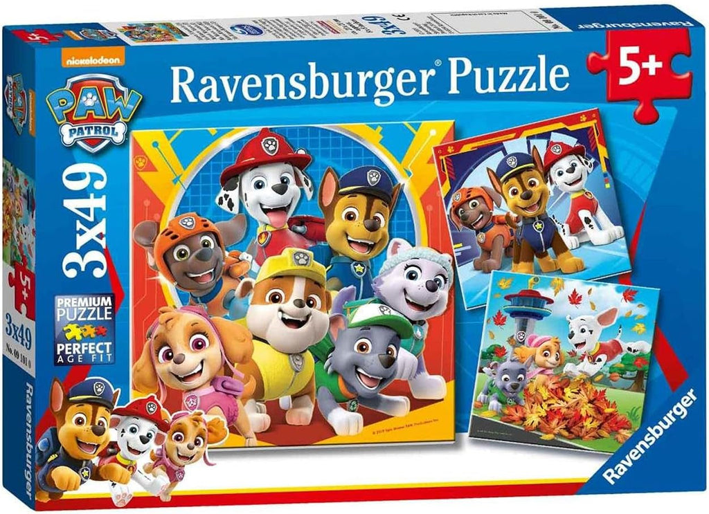 Ravensburger puzzle jigsaw pentru copii 3X49 piese - Paw Patrol - Paw Patrol Puzzle Naty Shop Singur