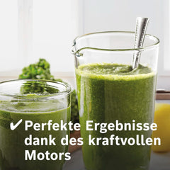 Bosch Standmixer Vitaboost MMBH6P6BDE, 6-Klingen-Edelstahlmesser, 2,5L Tritan-Mixbehälter, Stopfer, 6 Automatikprogramme, Rezeptbuch, Bpa-Frei, Einfache Reinigung, 45,000 U/Min, 1600 W, Schwarz Bucatarie Naty Shop