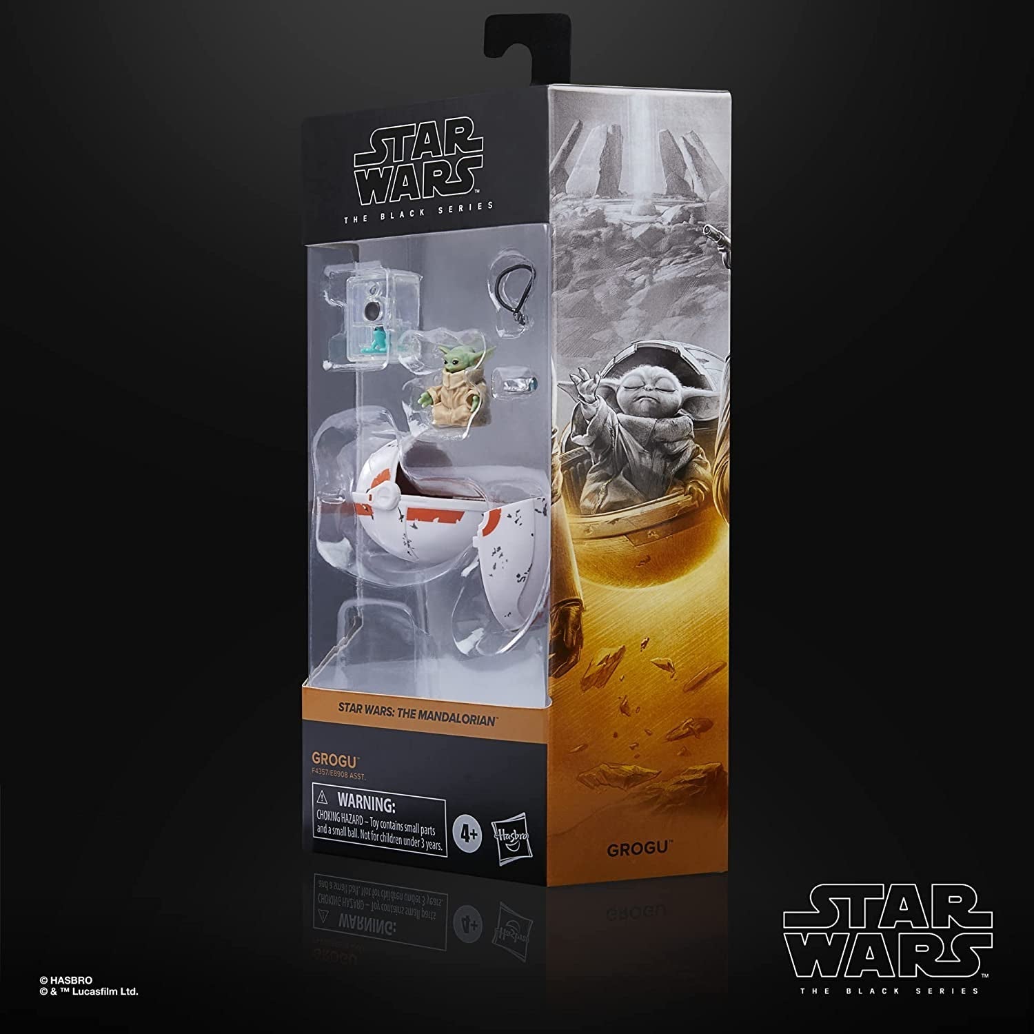 Star Wars Hasbro Black Series Grogu, Figura Zu Mandalorianul, Potrivit pentru figurine de acțiune de 15 cm de colecționat, Pentru copii cu vârsta de 4 ani și peste, Multi, F4357 Action figures Naty Shop