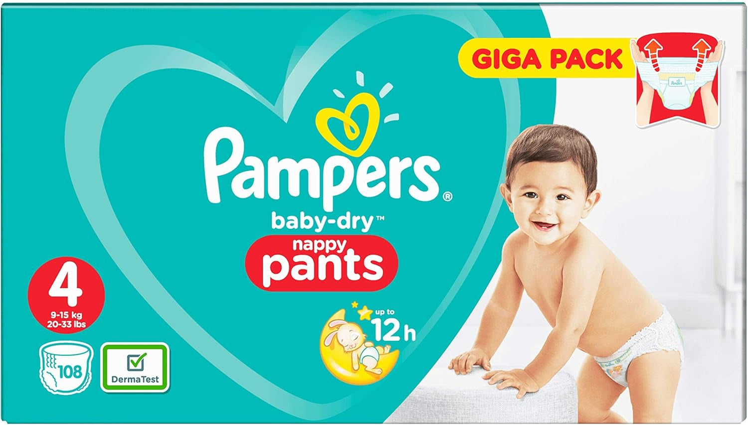 Scutece Pampers 81657566 Baby-Dry Pants, albe