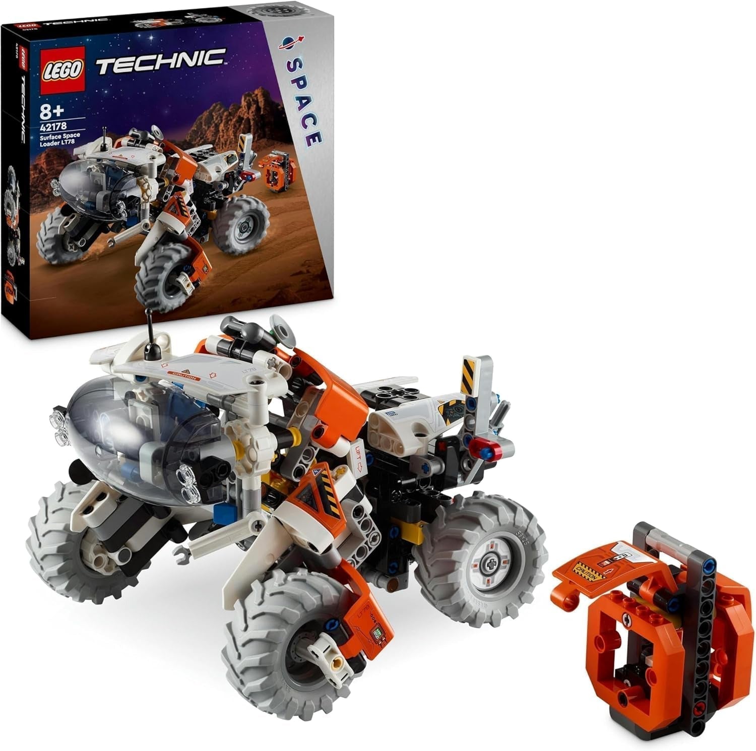 Vehicul de transport spațial LEGO Technic LT78, set de construcție spațială pentru excursii de explorare și aventuri în spațiu, experiență de joacă imaginativă pentru băieți și fete, cadou pentru copii cu vârsta peste 8 ani 42178 Seturi de constructie Besuche den LEGO-Store Singur