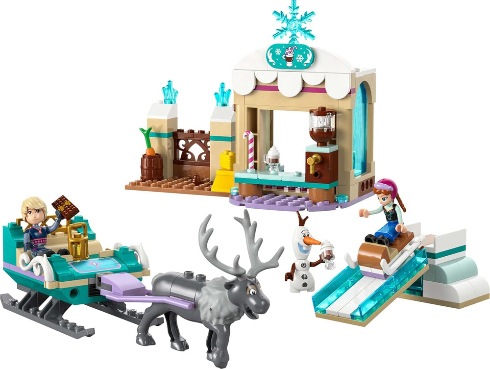 LEGO Ç€ Disney Frozen Anna's Sleigh Adventure, Jucărie de construcție și Playset de fantezie, Suport de ciocolată cu Anna, Kristoff, Olaf și Sven Mini Dolls, Jucărie de prințesă pentru fete de la 4 ani 43256 Seturi de constructie Besuche den LEGO-Store