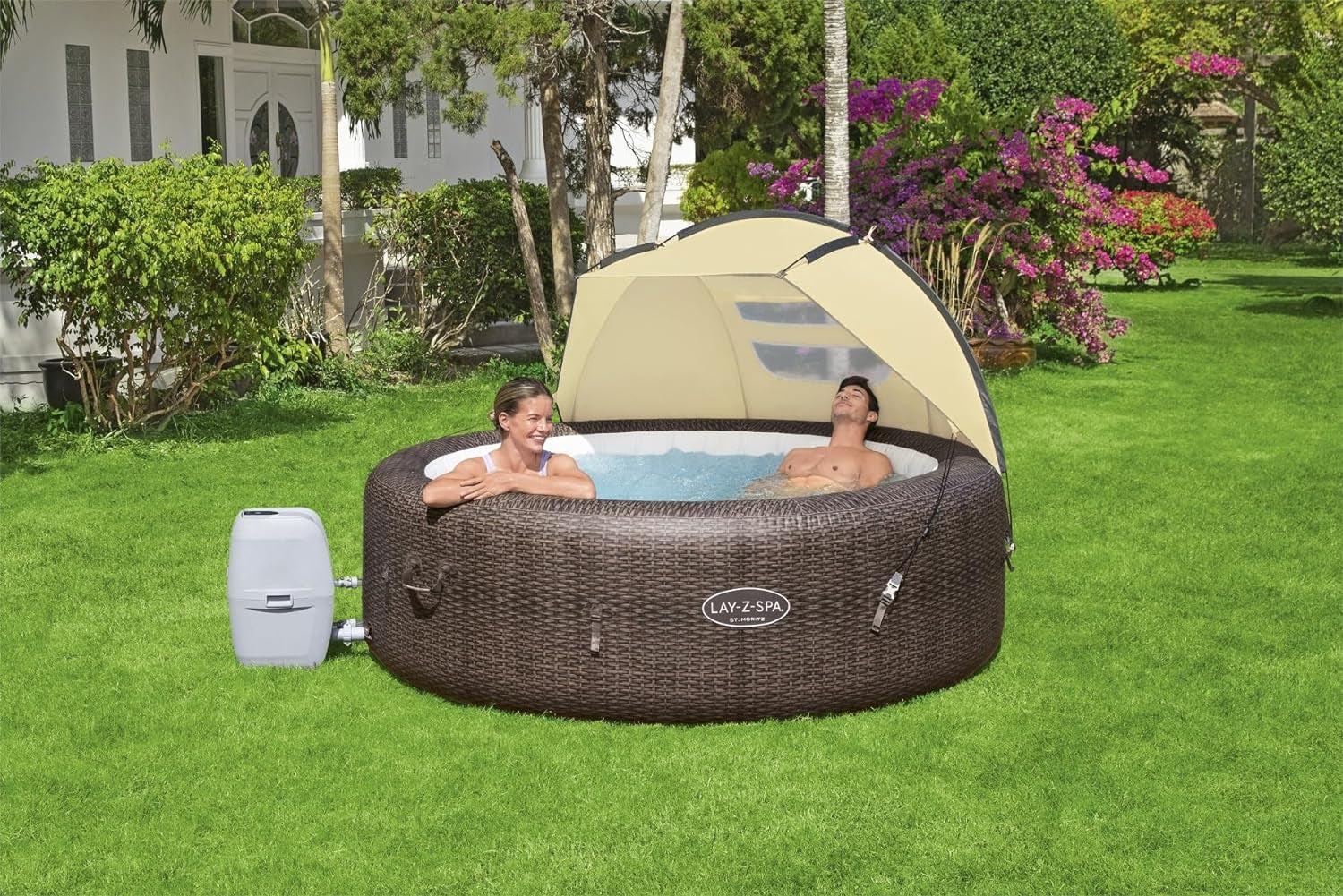 Copertină de parasolar Bestway LAY-Z-SPA, 183 x 94 x 109 cm