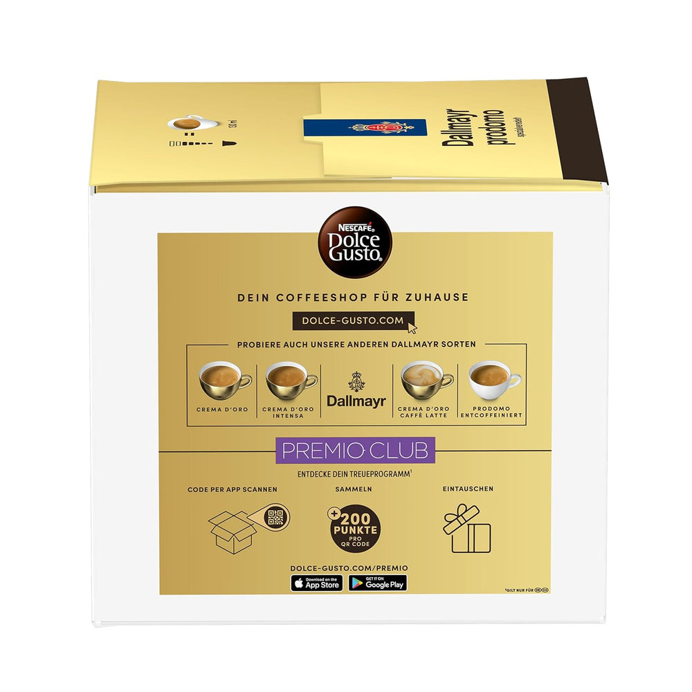 NESCAFÉ DOLCE GUSTO DALLMAYR prodomo Kaffeekapseln 3er Vorratspack (3 x 30 Kapseln)