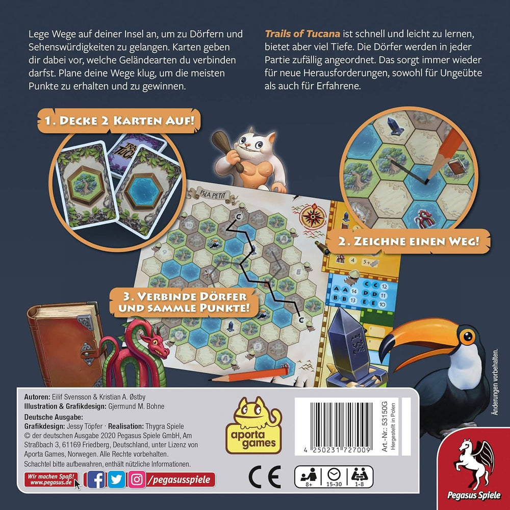 Pegasus Spiele 53150G - Traseele Tucanei, Alb, M