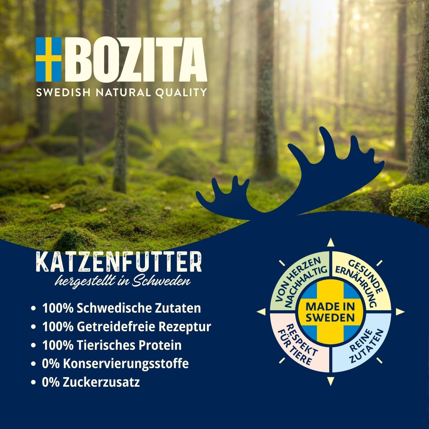 Hrană umedă Bozita Tetra cu eglefin în jeleu – 6 x 370 g hrană pentru pisici fără cereale, fără zahăr adăugat și fără OMG – echilibrată, delicioasă, cu 7,5% proteine și 5% grăsimi