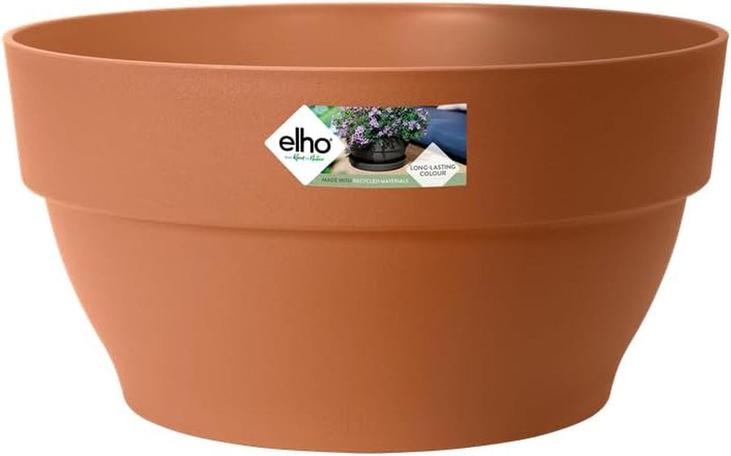 elho Vibia Campana Bowl 27 - Ghiveci de flori pentru exterior - Ø 27,0 x H 14,0 cm - Negru/Antracit