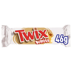 Batoane de ciocolată albă Twix | Caramel, Biscuite, Ciocolată albă | Pachet multiplu de ciocolată | 5 batoane (5 x 46 g) (Pachet de 4)