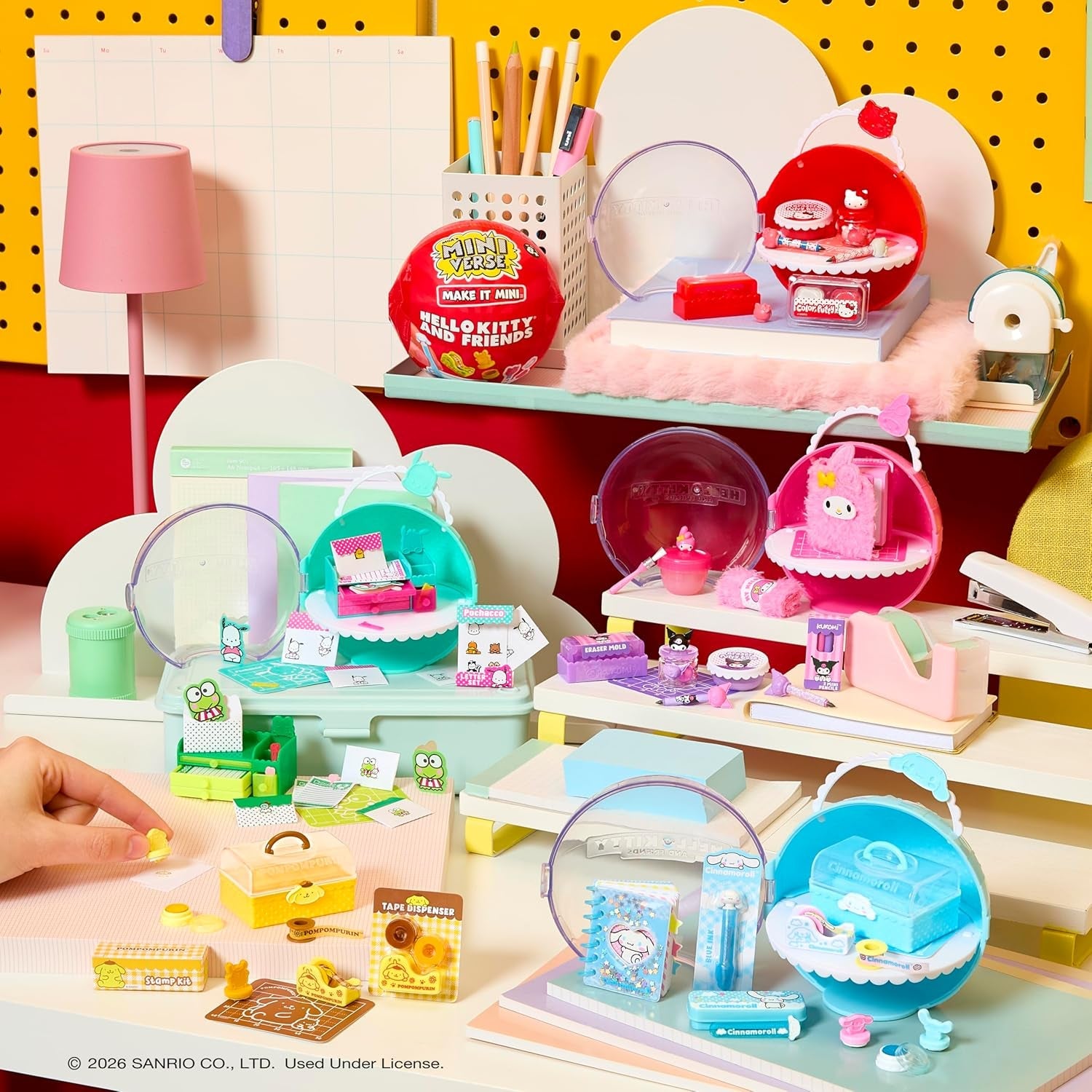 MGA's Miniverse Make It Mini Hello Kitty and Friends Serie 3 – Mini-Sammlerstücke, Sanrio, Retro-Schreibwaren-Nachbildungen, Basteln, DIY, für Sammler und Kinder ab 8 Jahren