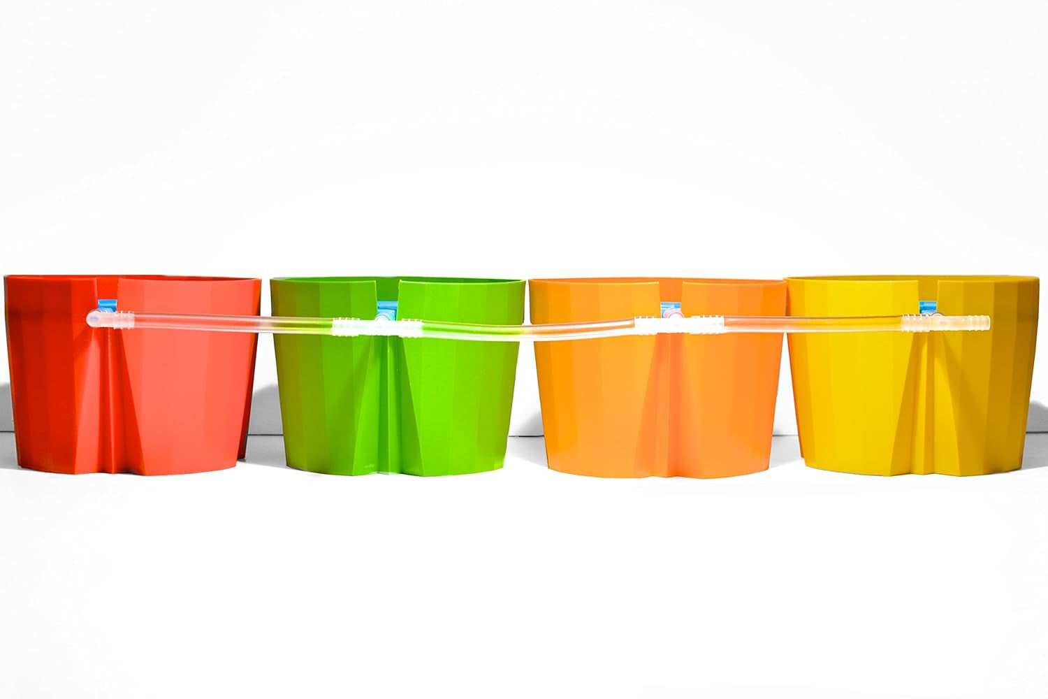 Hydro Farmer, set de ghivece cu 19 piese Ø 18 cm (verde), sistem de creștere care include 4 ghivece, 4 inele de udare, 4 capace, set adaptor și furtun de 2 m, hidroponică, aeroponică