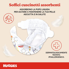 Scutece Huggies Extra Care pentru bebeluși, mărimea 1 (2-5 kg), foarte absorbante, design Disney, pachet vrac, 160 bucăți