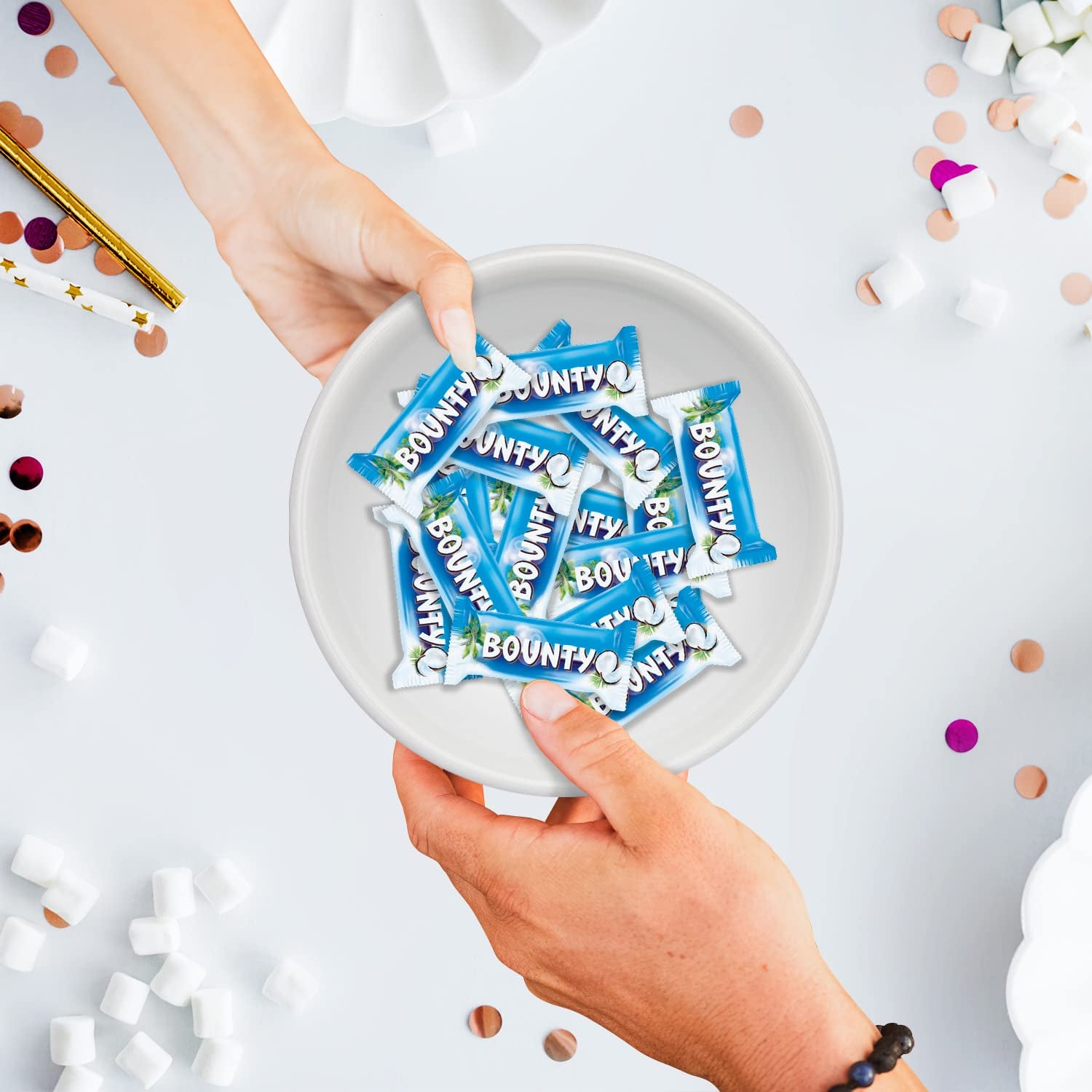 Batoane de ciocolată Bounty | Nucă de cocos și ciocolată | Diverse dimensiuni de ambalaj