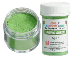Pudră de colorant alimentar Sugarflair Blossom Tint Dust Verde Primăvară - Pudră de colorant alimentar pentru decoruri de tort, pastă de zahăr, fondant, glazură, ciocolată, cremă de unt, macarons și multe altele - 5G
