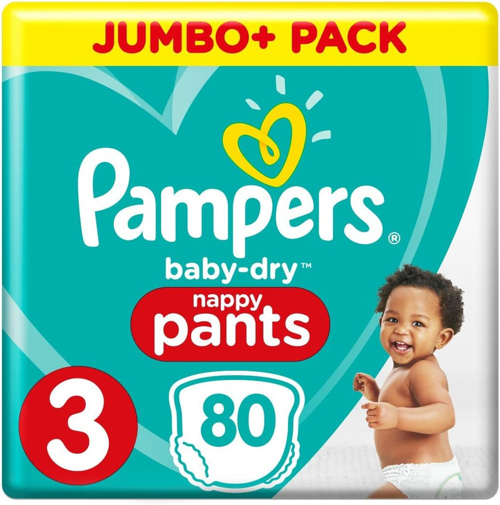 Scutece Pampers Baby-Dry, mărimea 8, 43 de scutece, de la 19 kg, pachet Jumbo+
