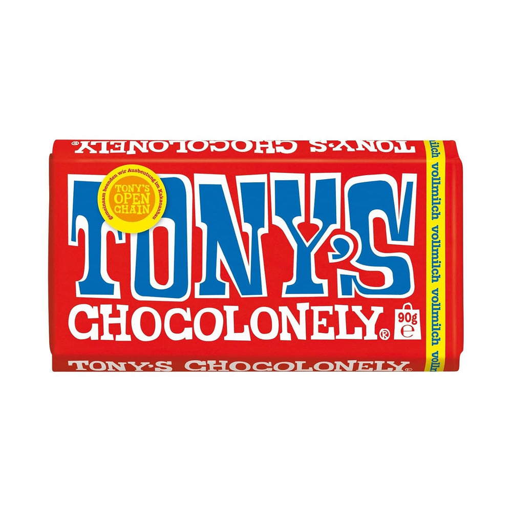 Tony's Chocolonely - Ciocolată neagră cu migdale și sare de mare 90g