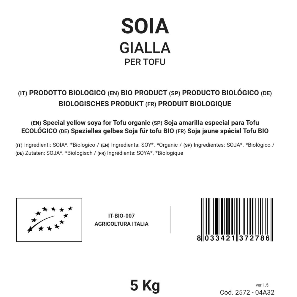Soia galbenă specială pentru tofu 5 kg organică