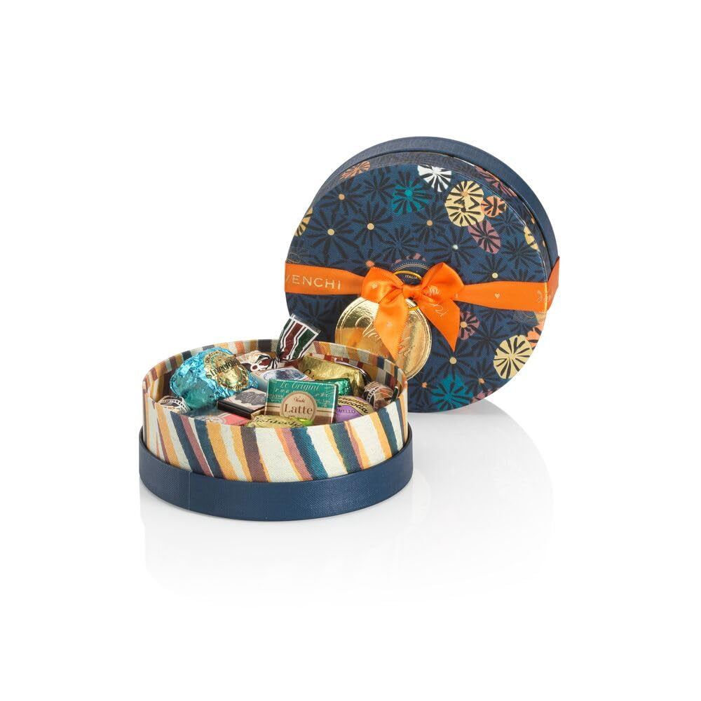 Venchi – Cutie cadou mică Murrine cu ciocolată asortată, 138 g, fără gluten, fără coloranți artificiali, fără conservanți, idee de cadou