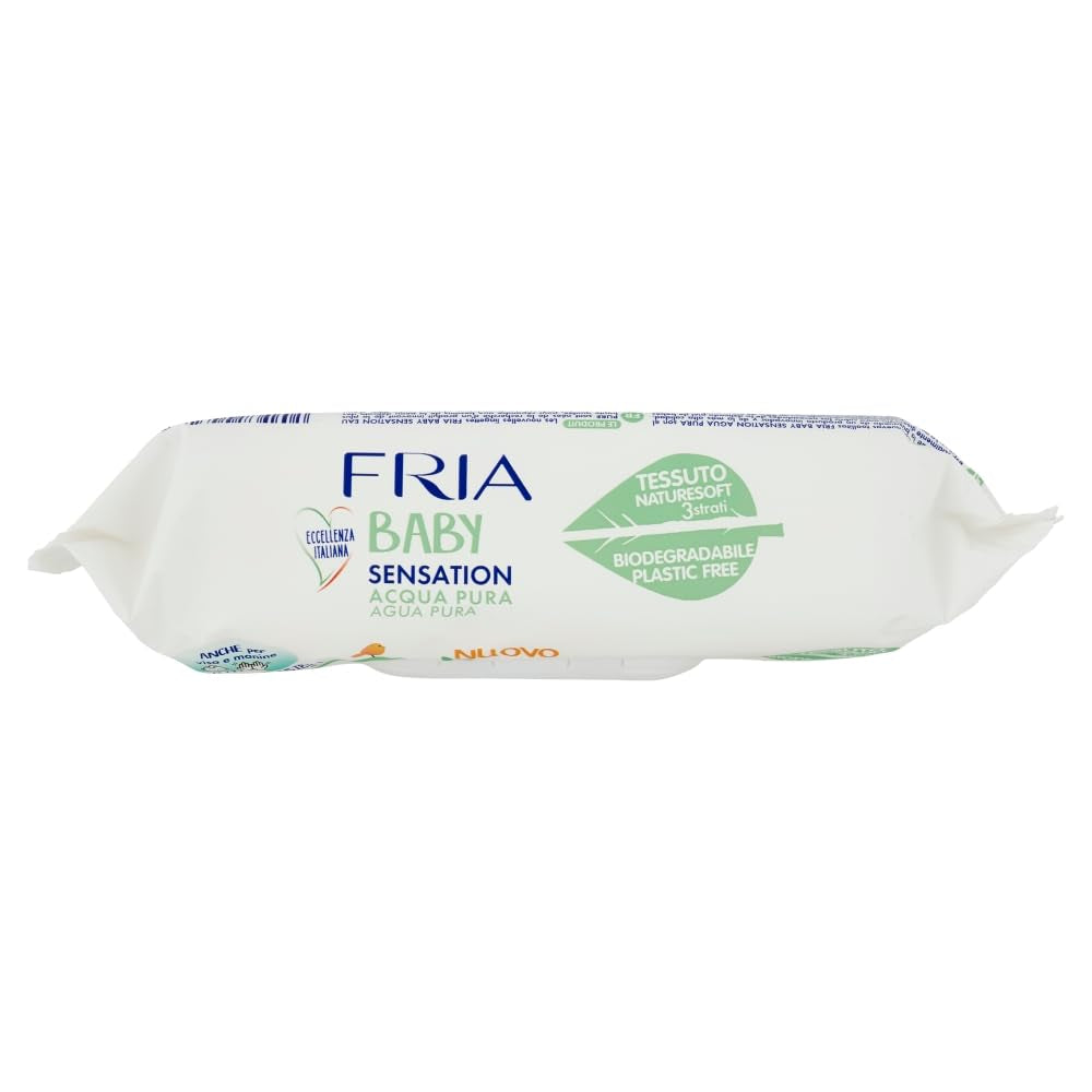 Șervețele umede Baby Sensation Pure Water, formulă cu 98% apă purificată pentru curățarea pielii, testate dermatologic, pachet economic cu 840 de șervețele