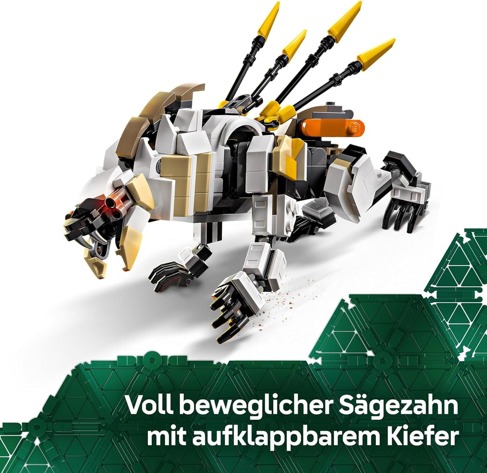 LEGO Horizon Adventures Aloy și Varl vs. Armoured Walker și Sawtooth, jucărie cu mașini monstru și minifigurine, set de colecție pentru fanii jocurilor video, băieți și fete de peste 9 ani 77037 Seturi de constructie Besuche den LEGO-Store