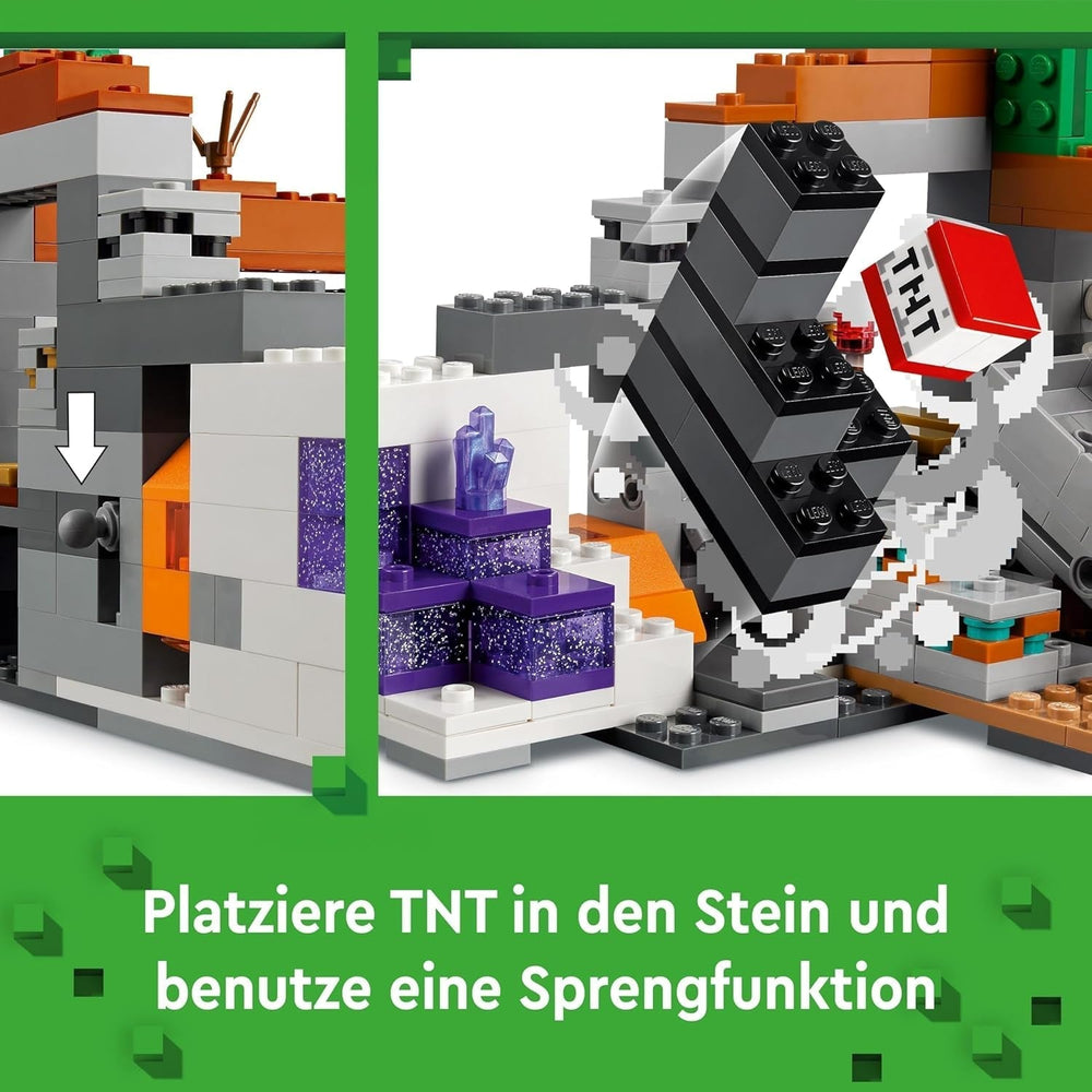 LEGO Minecraft Mina din Badlands, jucărie minieră pentru joc video, set pentru băieți și fete cu vârsta de peste 8 ani, cărămizi distractive de construcție, set de aventură, cadou de ziua de naștere 21263 Seturi de constructie Besuche den LEGO-Store