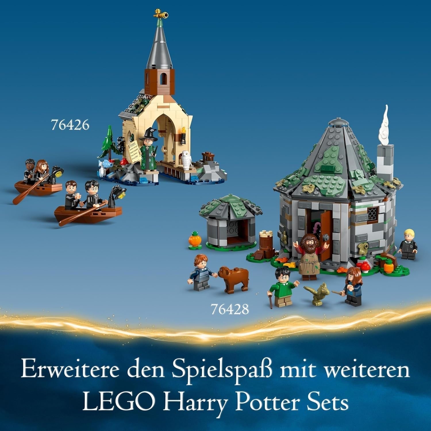 LEGO Harry Potter Owlery la Castelul Hogwarts, set de aventură cu animale de jucărie și 3 mini figurine, jucărie pentru film pentru copii, cadou pentru fete, băieți și toți fanii de la 8 ani 76430 Seturi de constructie Besuche den LEGO-Store