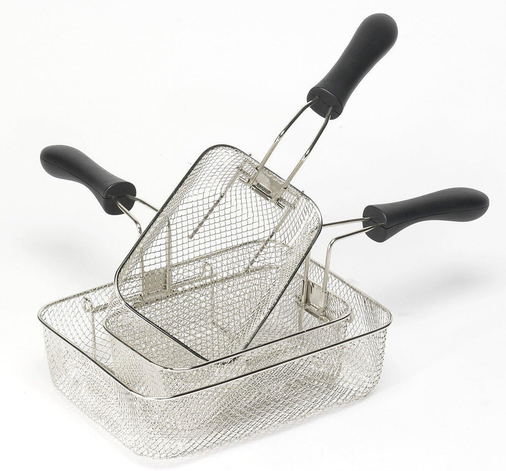 Friteuză cu ulei Bestron XL Cu 3 coșuri de prăjire, Inclusiv tehnologie cu zonă rece și recipient de ulei detașabil, 4 litri, 2000 W Electrocasnice Naty Shop