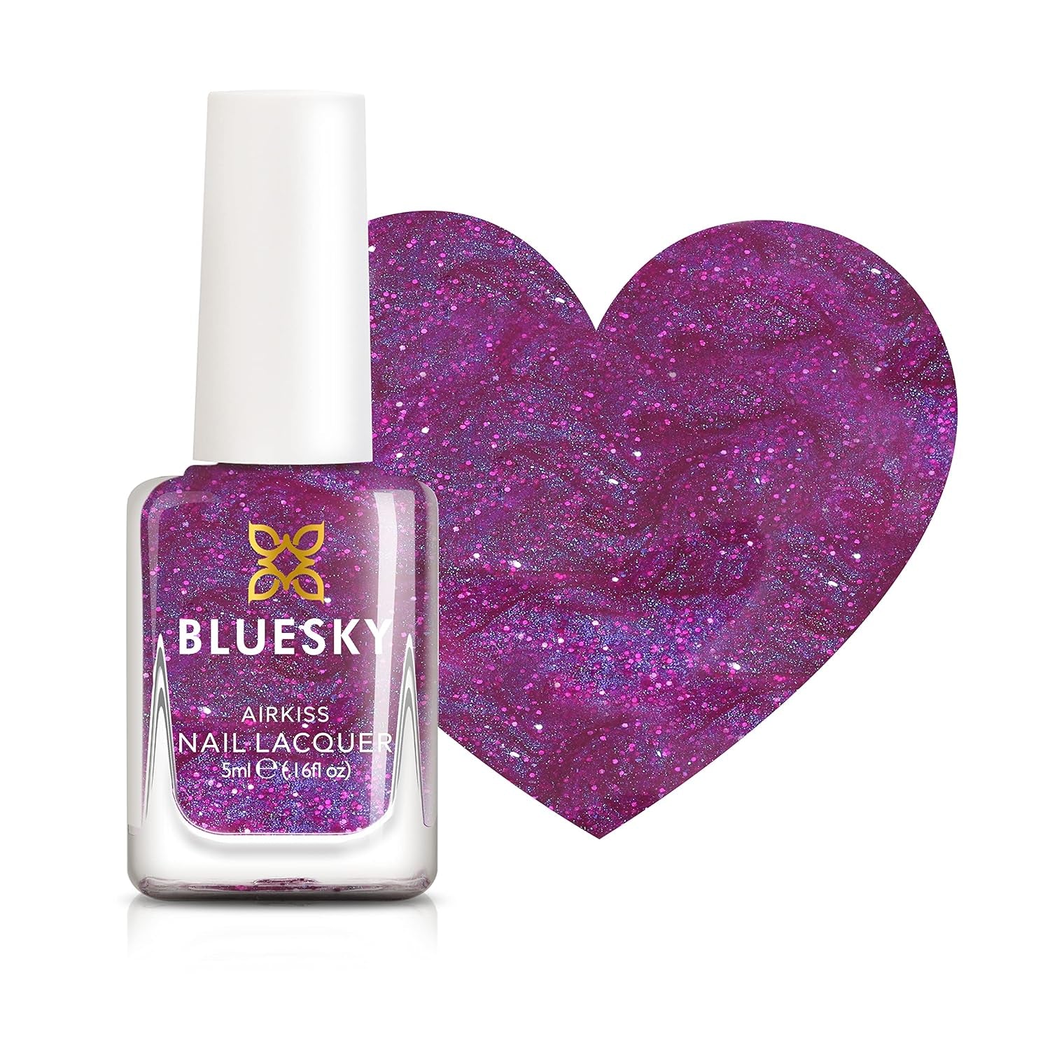 Oja pentru unghii BLUESKY Kids – Oja pentru unghii pentru copii, decojibilă, pe bază de apă, fără solvenți, ușor de îndepărtat, 5 ml (Disco Time)