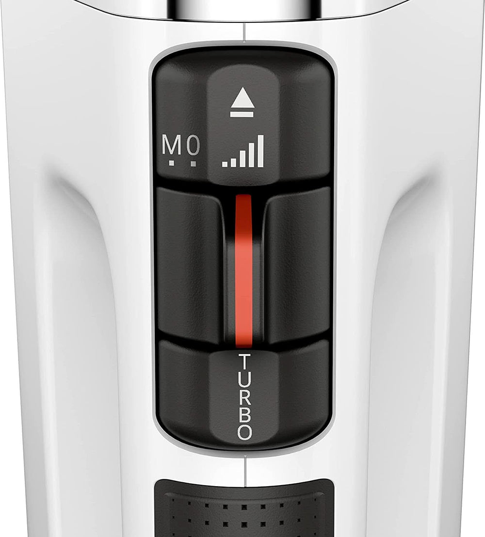 Krups GN9121 3 Mix 9000 Handmixer | 750 Watt | Geschwindigkeitsregler | Turbomodus | Auswurffunktion | Ergonomischer Griff | Inkl. Schneebesen, Knethaken, Pürierstab-Aufsatz, Messbecher | Weiß/Silber Naty Shop