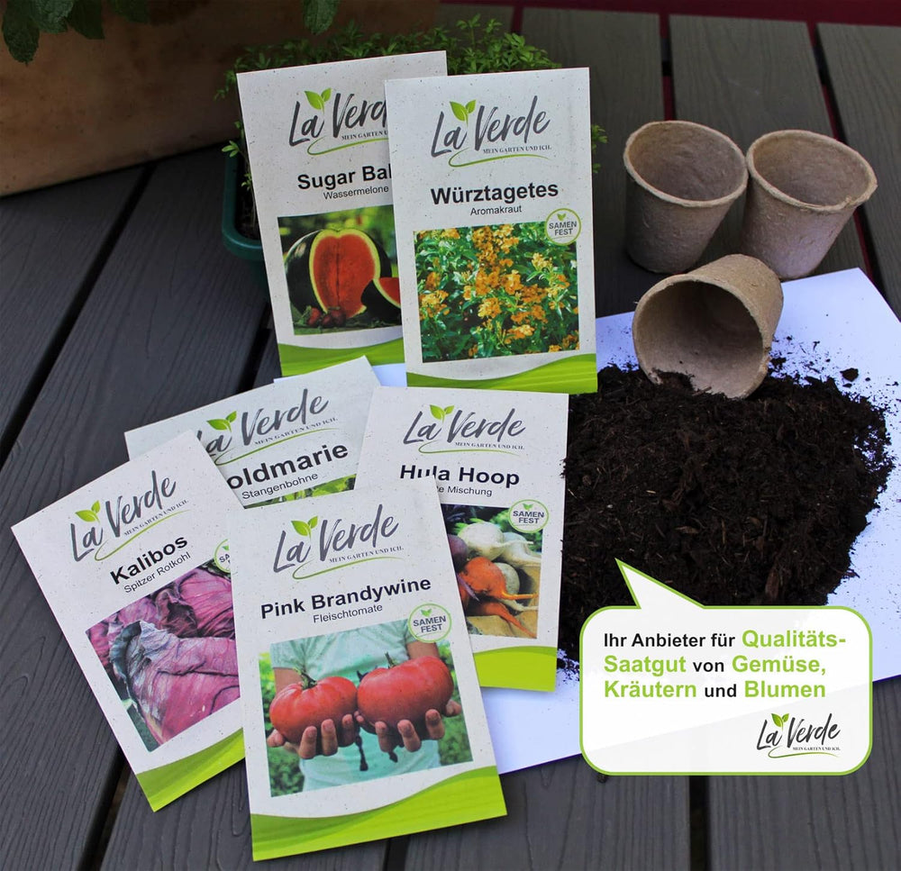 La Verde MEIN GARTEN UND ICH. Petit Gris De Rennes Zuckermelone Samen Für Ca. 10–12 Pflanzen, Fruchtgemüse, Süß-Aromatisch, Samenfestes Saatgut Ohne Gentechnik