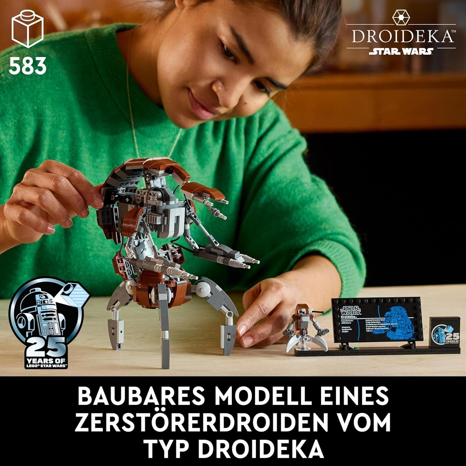 Set LEGO Star Wars Droideka, Kit model droid pentru adulți, decor pentru birou, obiect de colecție, idee de cadou pentru bărbați și femei 75381 Seturi de constructie Besuche den LEGO-Store