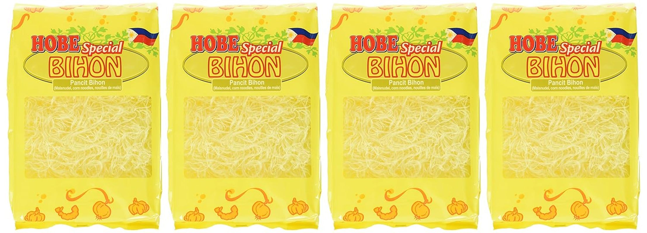 Taitei Pancit Bihon, pachet de 4 (pachet de 4 x 227 g)