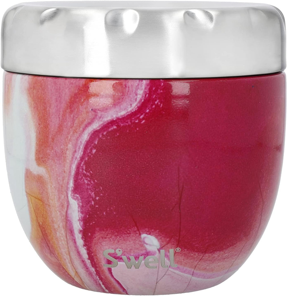 Bol pentru mâncare Eats 2 în 1 cu capac cu șurub, 636 ml, agat roz, sticlă de băut izolată triplu și rezistentă la scurgeri pentru deplasare, până la 11 ore rece/7 ore fierbinte Cutii depozitare alimente Naty Shop Titlu implicit