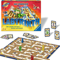 Ravensburger Family Game 26955 - Labirintul Nebun - Joc de Petrecere - Joc clasic pentru 2-4 jucători, joc de societate pentru vârste de 7 ani și peste