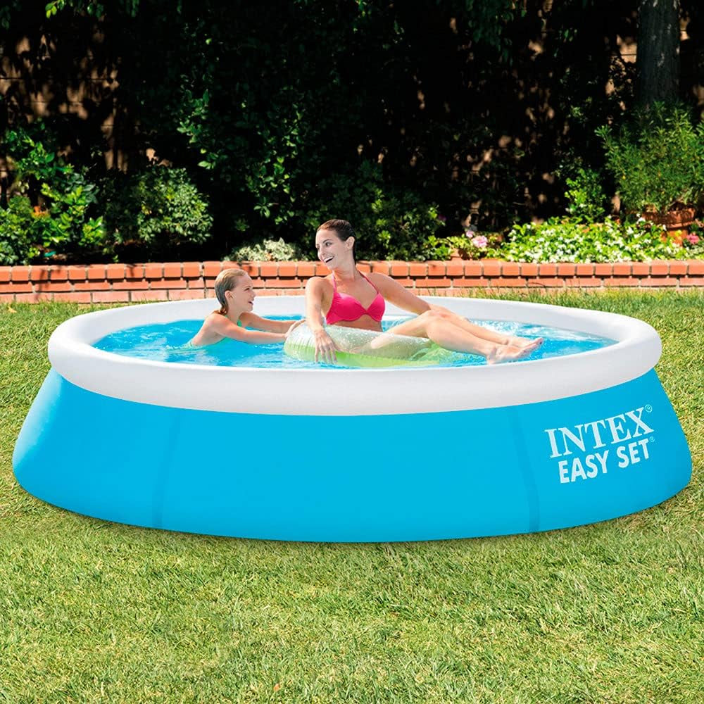 Piscină Easy Set - Piscină supraterană - Pentru copii, 183cm x 183cm x 51cm și prelată Easy Set - Prelată pentru piscină - Ø 244 cm - Pentru piscine Easy Set