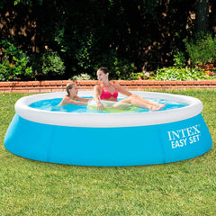 Piscină Easy Set - Piscină supraterană - Pentru copii, 183cm x 183cm x 51cm și prelată Easy Set - Prelată pentru piscină - Ø 244 cm - Pentru piscine Easy Set