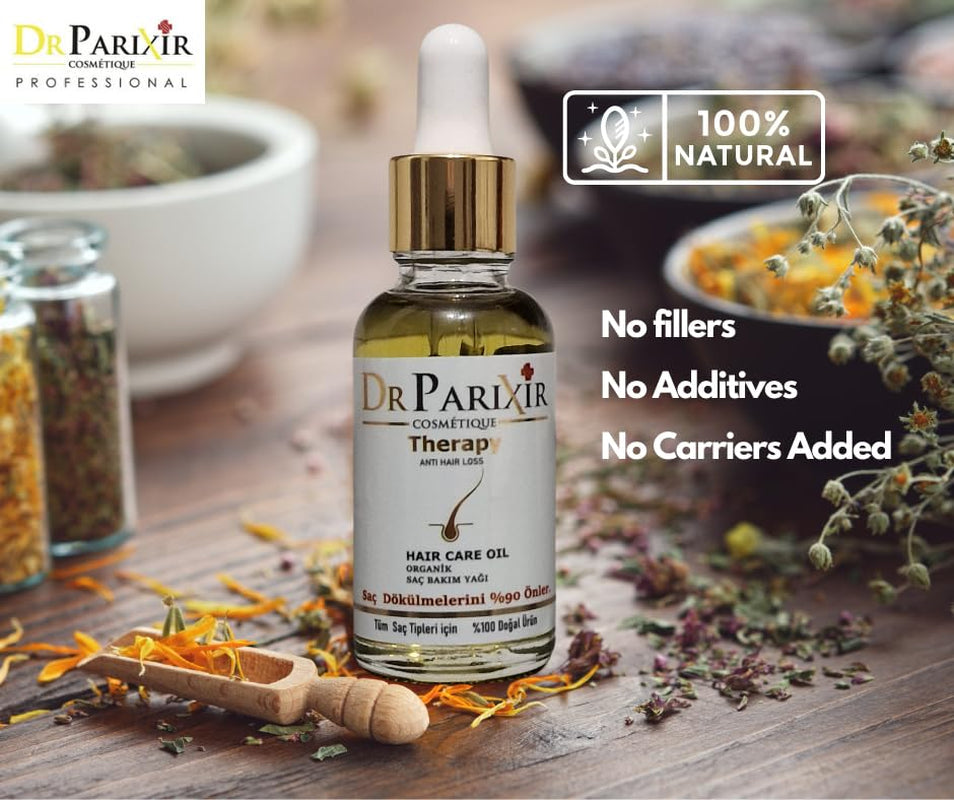 Dr Parixir Anti-Hair Loss Serum - Soluție eficientă cu ulei de măsline și rozmarin, 30ml | Reduce căderea părului și întărește rădăcinile părului Ingrijirea parului Naty Shop