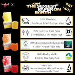 Hârtie igienică RENOVA, albastră, pachet cadou, 2 role (200064206)