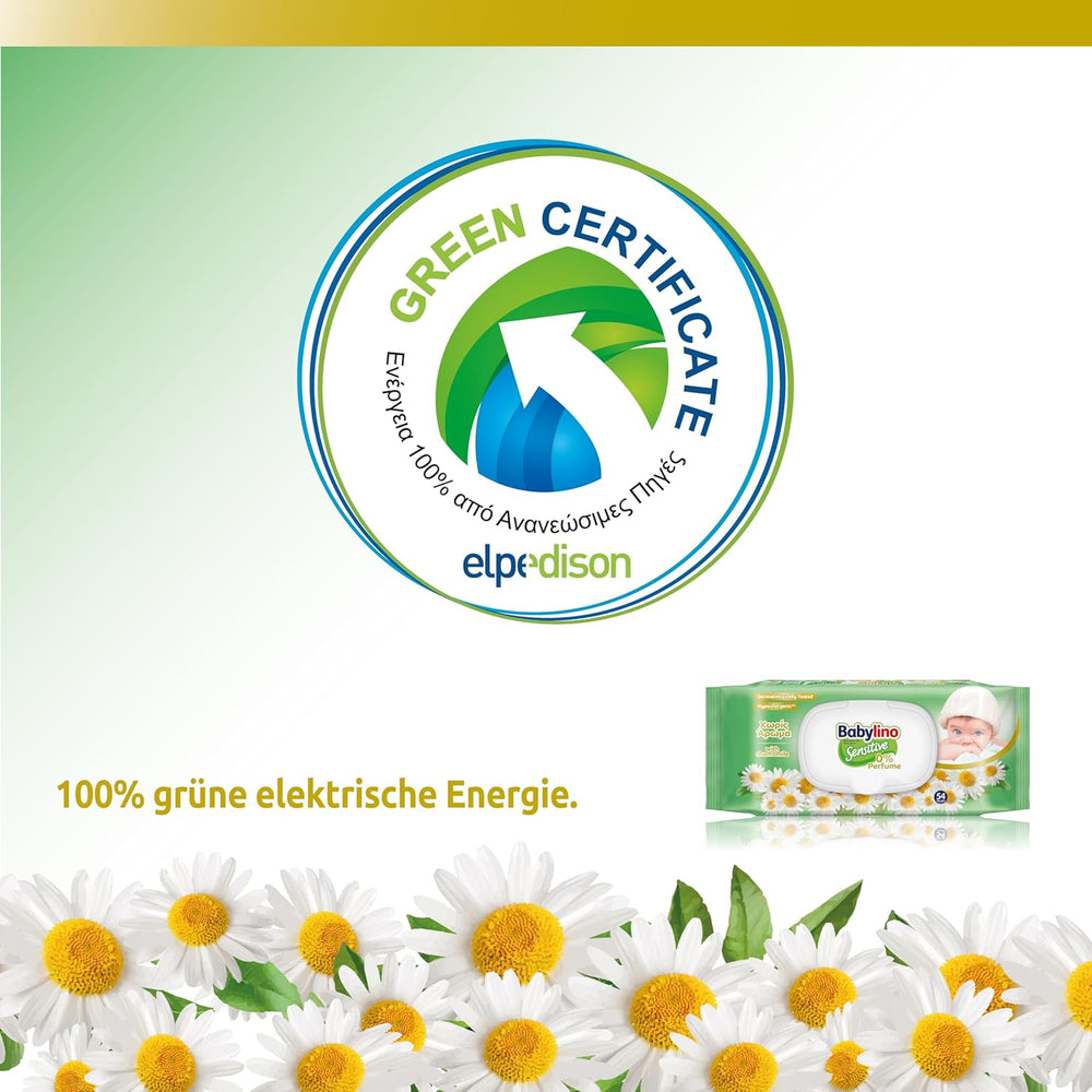 Șervețele umede pentru bebeluși sensibili, 0% parfum, formulă 98% naturală care restabilește echilibrul pH-ului pielii, cu sigiliu de prospețime, 54 de șervețele