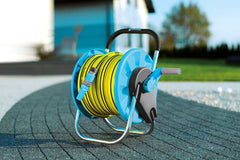 Rolă de furtun CELLFAST, înfășurare furtun de grădină rezistentă la coroziune, previne îndoirea furtunului, 1/2" 45 m Aluplus