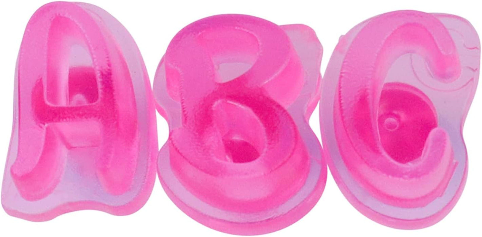 FF60 Fun Fonts - Set de ștampile pentru brioșe și fursecuri, pentru design de tort, 66 de piese, Colecția 3, Plastic