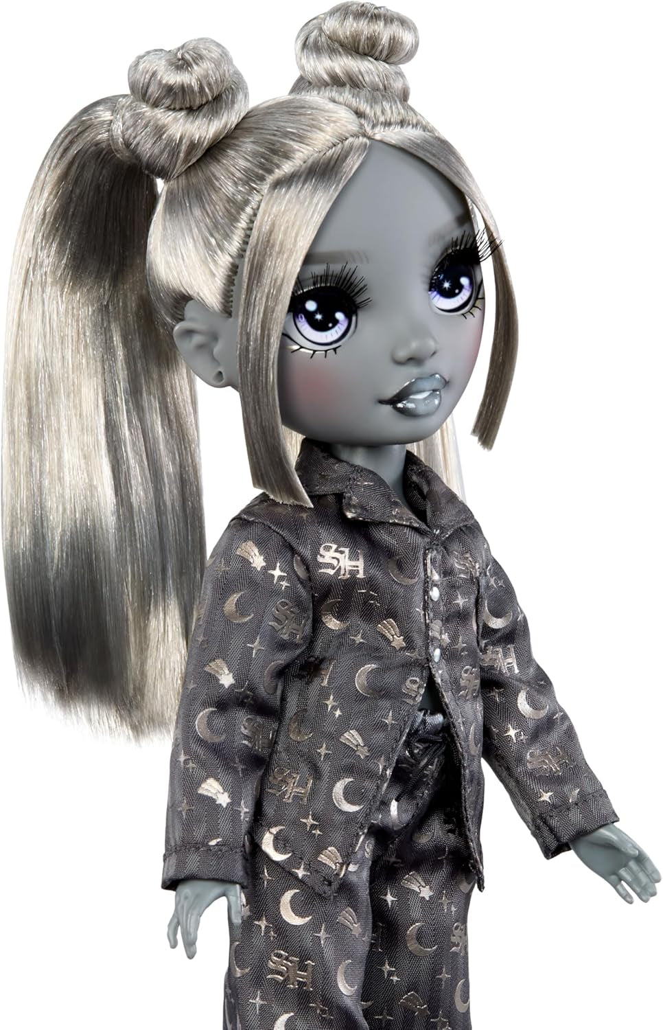 Rainbow High Shadow High Girl's Night - Luna Madison – 28 cm Modepuppe in Grautönen, Graues Haar & Outfit mit Accessoires und Kamm – Für Sammler und Kinder ab 6 Jahren